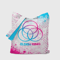 Сумка-шопер Elden Ring neon gradient style, цвет: 3D-принт