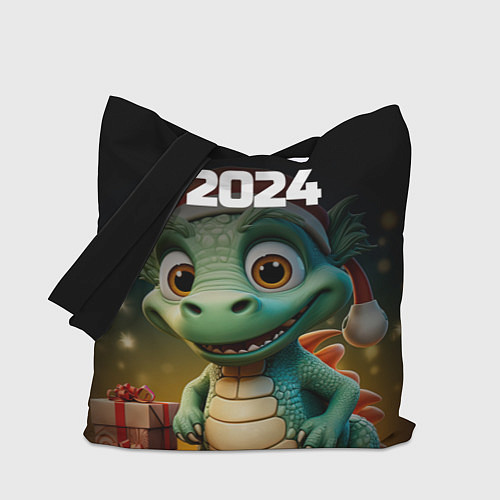 Сумка-шоппер Милый дракон 2024 символ года / 3D-принт – фото 1