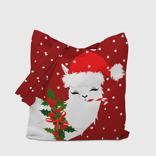 Сумка-шоппер Лама - альпака с леденцом / 3D-принт – фото 1