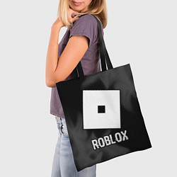 Сумка-шопер Roblox glitch на темном фоне, цвет: 3D-принт — фото 2