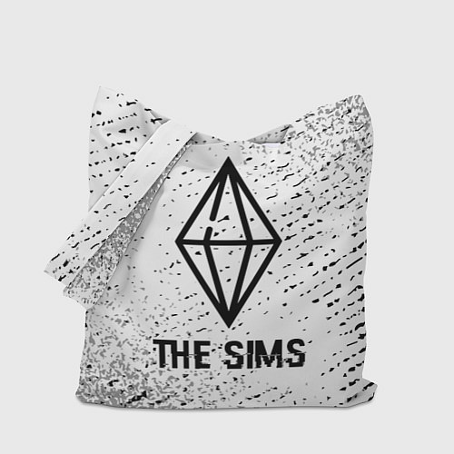 Сумка-шоппер The Sims glitch на светлом фоне / 3D-принт – фото 1