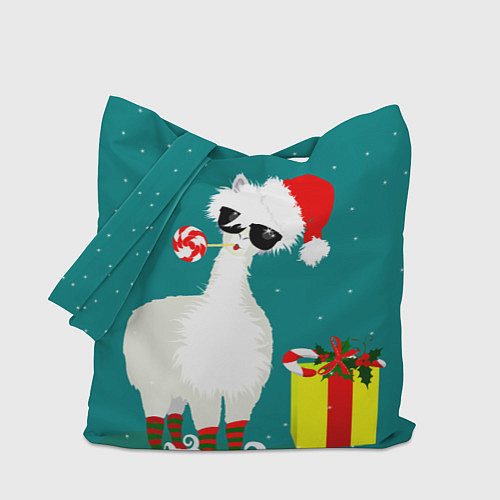 Сумка-шоппер Лама - альпака с подарком / 3D-принт – фото 1