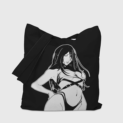 Сумка-шоппер Унохана на черном фоне / 3D-принт – фото 1