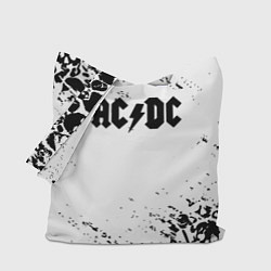 Сумка-шопер ACDC rock collection краски черепа, цвет: 3D-принт