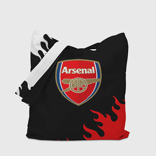 Сумка-шоппер Arsenal fc flame / 3D-принт – фото 1