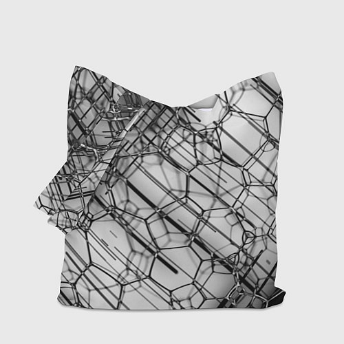 Сумка-шоппер Зеркальные узоры / 3D-принт – фото 1