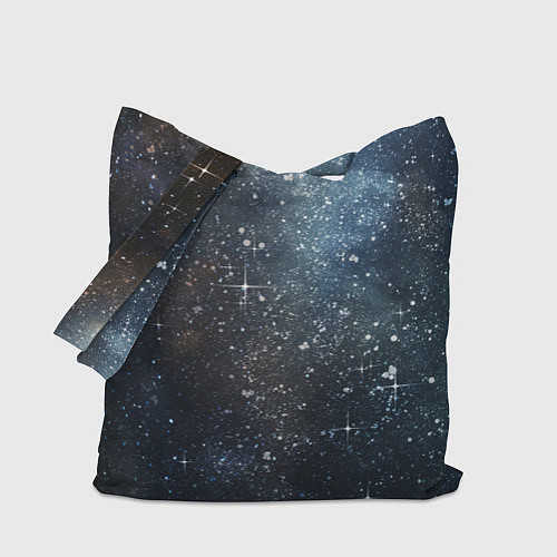 Сумка-шоппер Темное космическое звездное небо / 3D-принт – фото 1