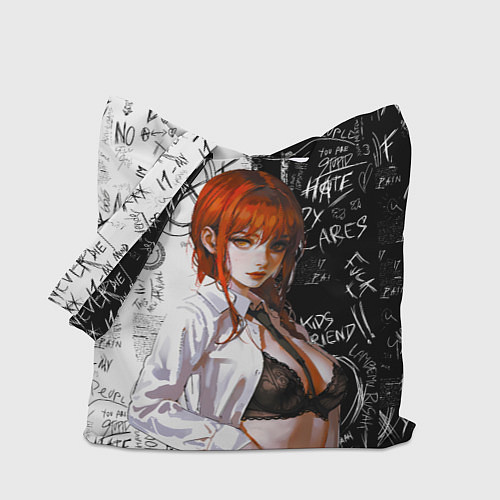 Сумка-шоппер Makima - Chainsaw man / 3D-принт – фото 1