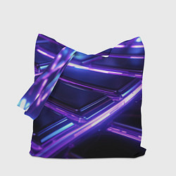 Сумка-шоппер Фиолетовые неоновые плиты