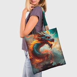 Сумка-шопер Мифический дракон 2024, цвет: 3D-принт — фото 2