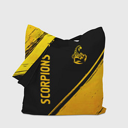 Сумка-шопер Scorpions - gold gradient вертикально, цвет: 3D-принт