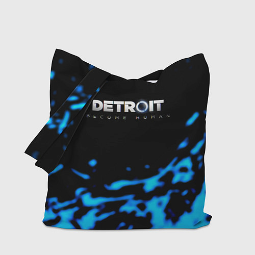 Сумка-шоппер Detroit become human голубая кровь / 3D-принт – фото 1
