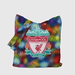 Сумка-шоппер Liverpool все logo неон