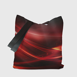 Сумка-шопер Red black abstract, цвет: 3D-принт