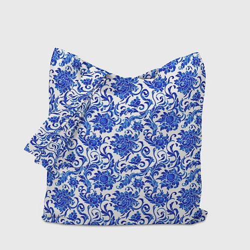 Сумка-шоппер Гжель классика / 3D-принт – фото 1