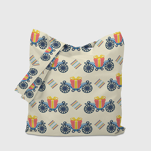 Сумка-шоппер Подарок на карете и ромб / 3D-принт – фото 1