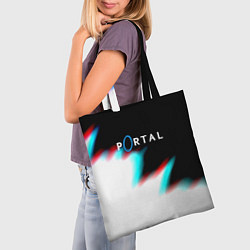 Сумка-шопер Portal game blink color, цвет: 3D-принт — фото 2