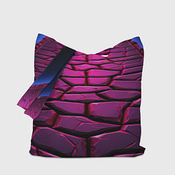 Сумка-шоппер Фиолетовая абстрактная плитка
