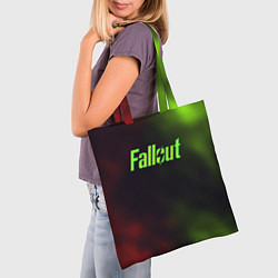 Сумка-шопер Fallout fire gradient, цвет: 3D-принт — фото 2