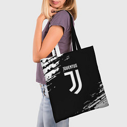 Сумка-шопер Juventus спорт краски, цвет: 3D-принт — фото 2