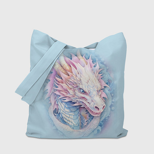 Сумка-шоппер Волшебный белый дракон / 3D-принт – фото 1