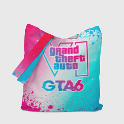 Сумка-шоппер GTA6 neon gradient style