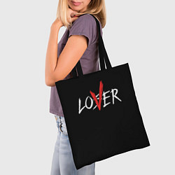 Сумка-шопер Lover loser, цвет: 3D-принт — фото 2