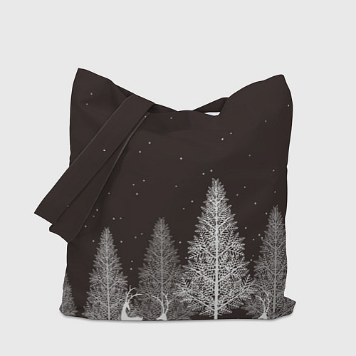 Сумка-шоппер Олени в лесу / 3D-принт – фото 1