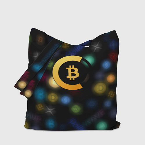 Сумка-шоппер Bitcoin logo criptomoney / 3D-принт – фото 1