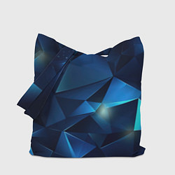 Сумка-шоппер Синяя геометрическая абстракция