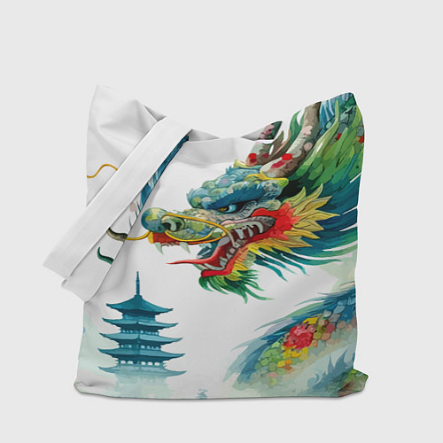 Сумка-шоппер Japanese watercolor dragon - art / 3D-принт – фото 1