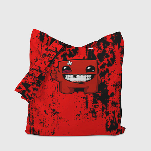 Сумка-шоппер Super Meat Boy краски / 3D-принт – фото 1