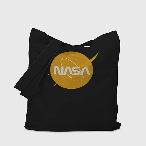 Сумка-шоппер NASA yellow logo / 3D-принт – фото 1