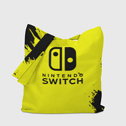 Сумка-шоппер Nintendo switch краски на жёлтом