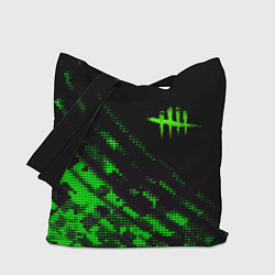 Сумка-шоппер Dead by daylight green neon