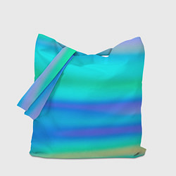 Сумка-шопер Неоновые мягкие полосы через матовое стекло, цвет: 3D-принт