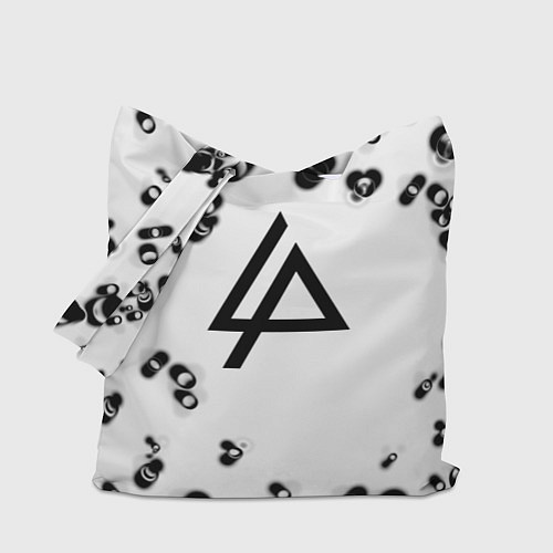 Сумка-шоппер Linkin park краски текстура / 3D-принт – фото 1
