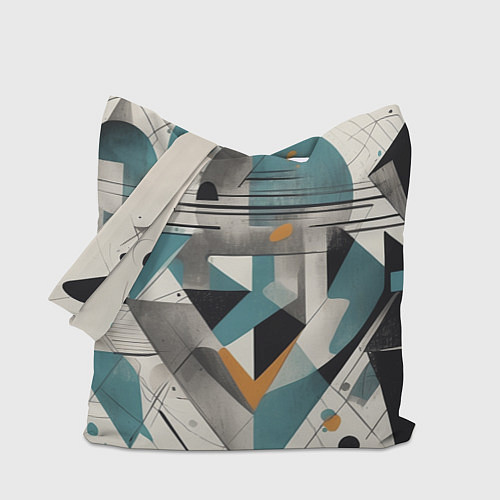 Сумка-шоппер Три человека авангард / 3D-принт – фото 1