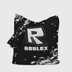 Сумка-шопер Roblox белая краска, цвет: 3D-принт