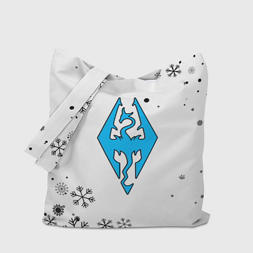 Сумка-шоппер Skyrim logo winter / 3D-принт – фото 1