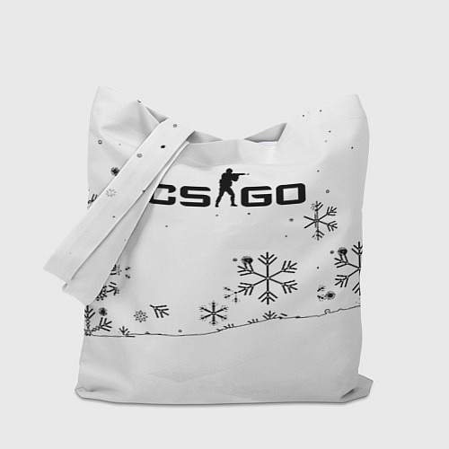 Сумка-шоппер Cs go зимний стиль лого / 3D-принт – фото 1