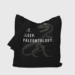 Сумка-шопер Eat sleep paleontology, цвет: 3D-принт