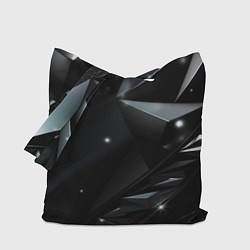 Сумка-шопер Black luxury abstract, цвет: 3D-принт