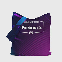 Сумка-шоппер Palworld gaming champion: рамка с лого и джойстико