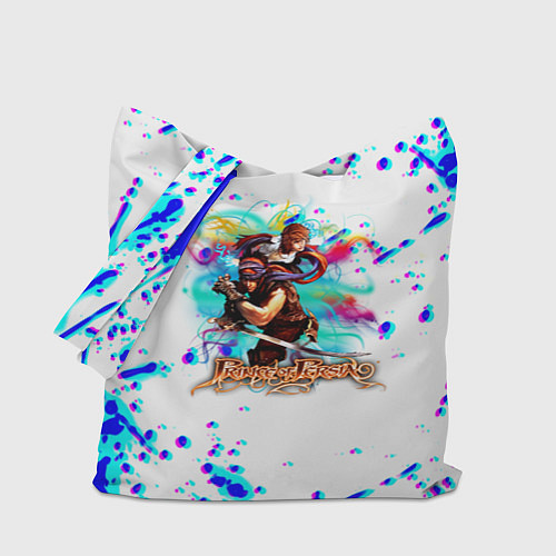 Сумка-шоппер Prince of Persia краски брызги / 3D-принт – фото 1