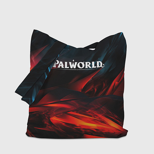 Сумка-шоппер Palworld логотип абстракт на темном фоне / 3D-принт – фото 1