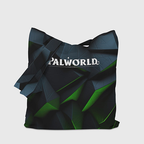Сумка-шоппер Palworld логотип абстракт объемные плиты / 3D-принт – фото 1