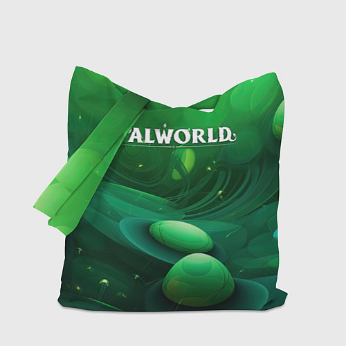 Сумка-шоппер Palworld зеленый мир / 3D-принт – фото 1