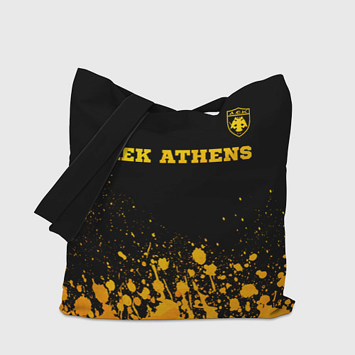 Сумка-шоппер AEK Athens - gold gradient посередине / 3D-принт – фото 1