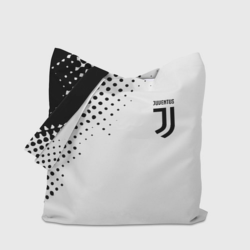 Сумка-шоппер Juventus sport black geometry / 3D-принт – фото 1